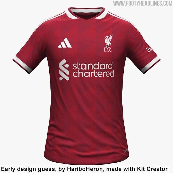 开云体育官网-利物浦26-27赛季主场球衣谍照：采用深红色调+白色细节装饰